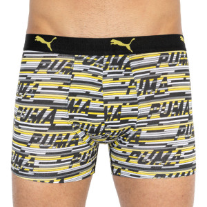 Труси-боксери Puma LOGO AOP BOXER 2P сірий, жовтий Чол L 501003001-020