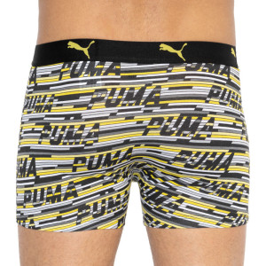 Труси-боксери Puma LOGO AOP BOXER 2P сірий, жовтий Чол L 501003001-020