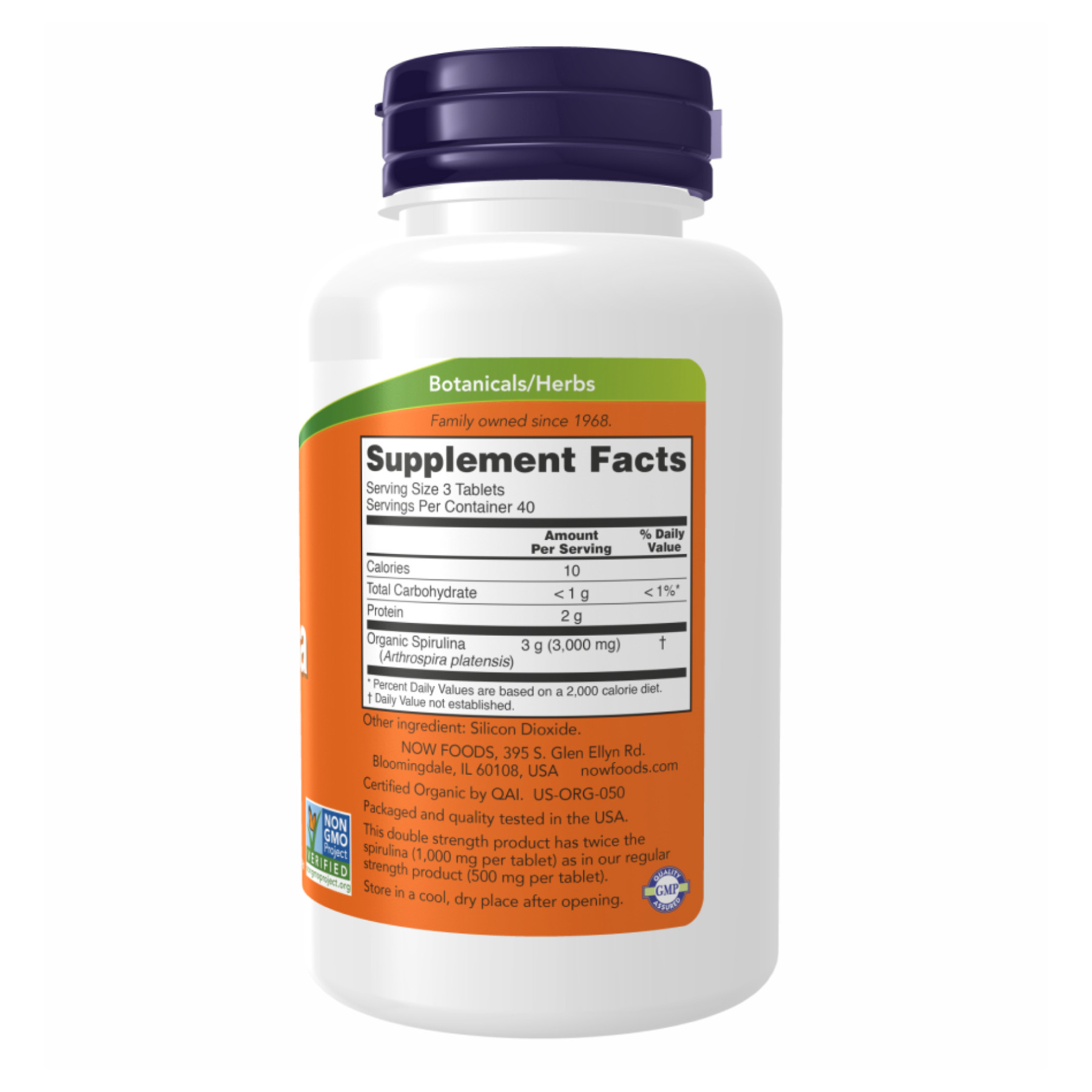 Таблетки Spirulina 1000mg - 240 tabs 2022-10-1348