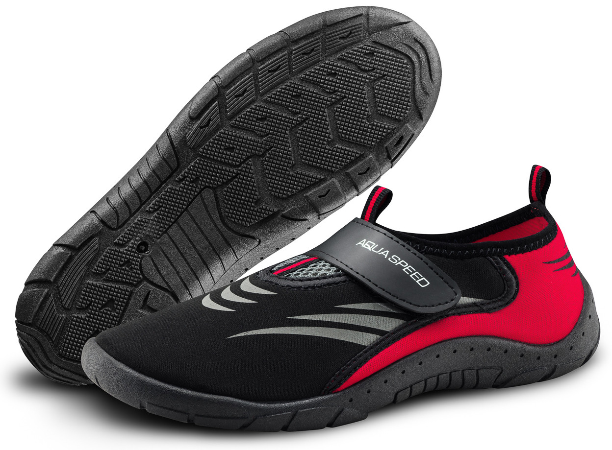 Аквашузи Aqua Speed AQUA SHOE MODEL 27D 7625 чорний, сірий, червоний Уні 41 DT-642-27D, Цвет чорний, DT-642-27D