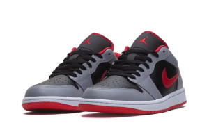 Кросівки Nike Air Jordan 1 Low Zapatillas Grey/Black 553558-060