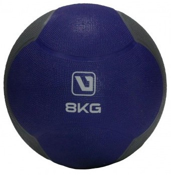 Фітбол MEDICINE BALL синій, чорний 8кг-286мм (LS3006F-8) LS3006F-8