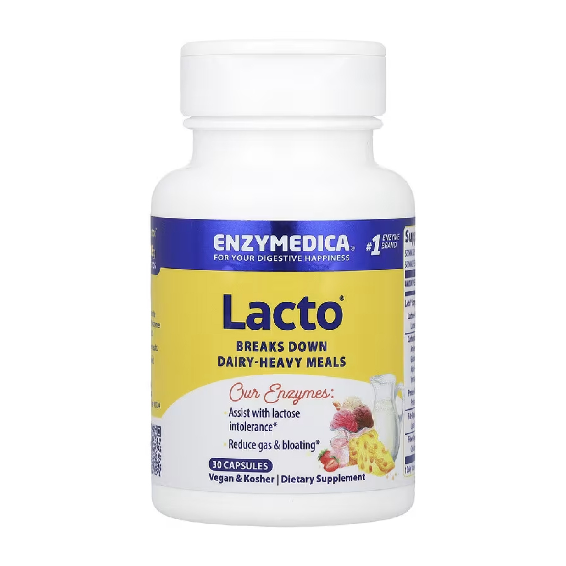 Капсули Enzymedica Lacto - 30 caps (До 09.25) 2023-10-4735