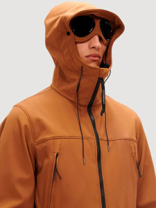Куртка CP Company Brown Shell-R Goggle Jacket 13CMOW002A 006097A
