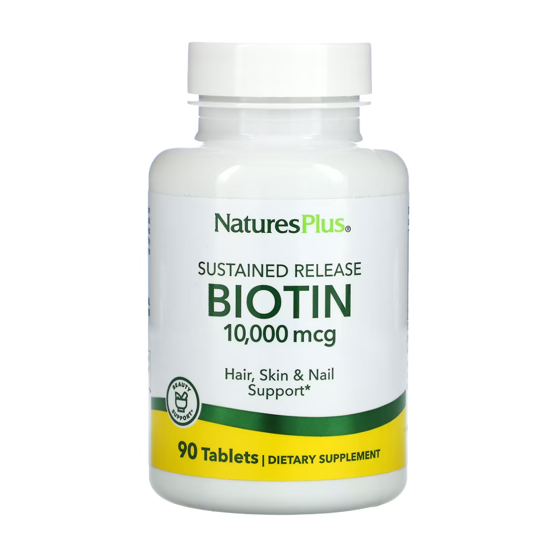 Таблетки Nature's Plus Biotin 10000 mcg - 90 tabs 2023-10-2360
