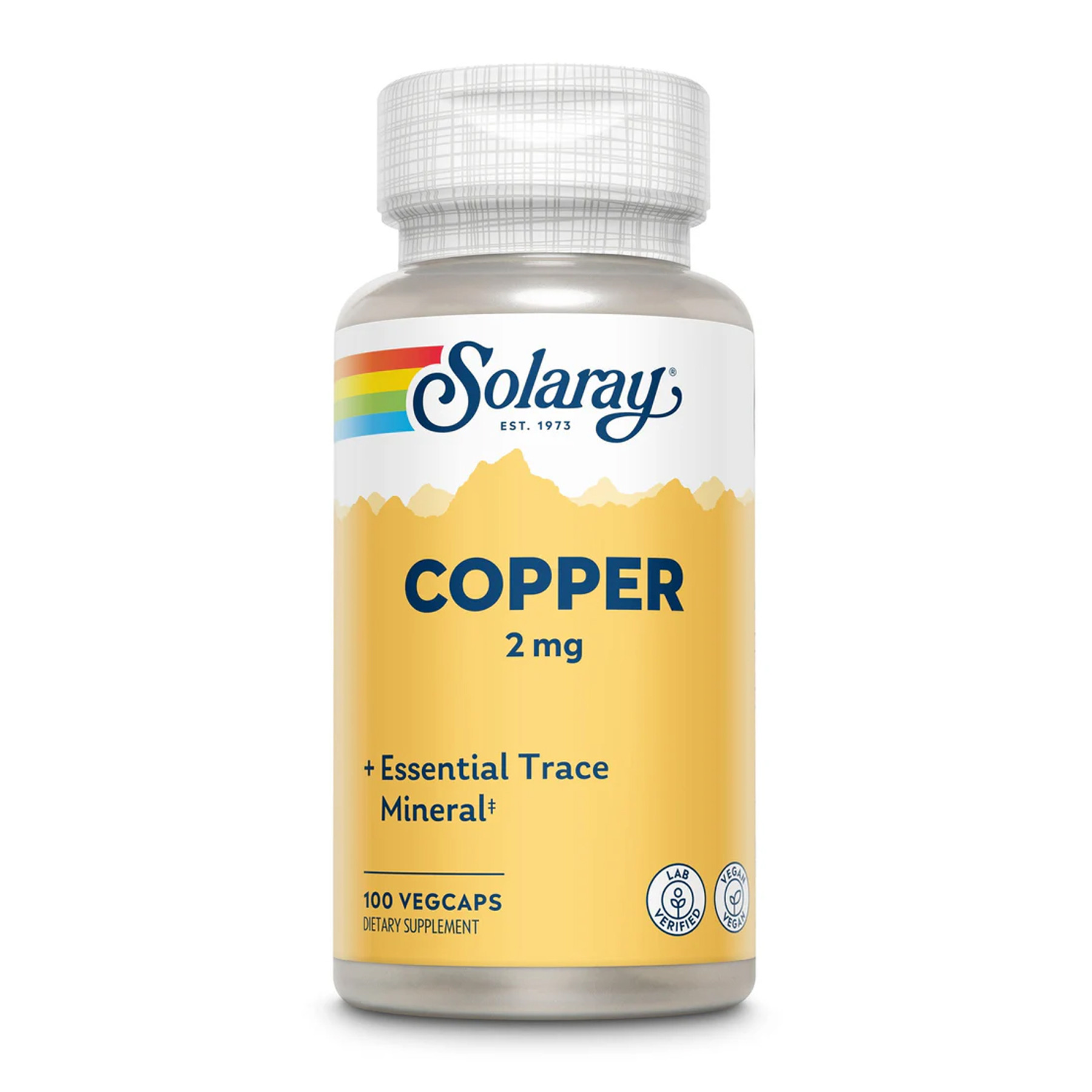 Капсули Solaray Copper 2mg - 100 caps 2023-10-5691