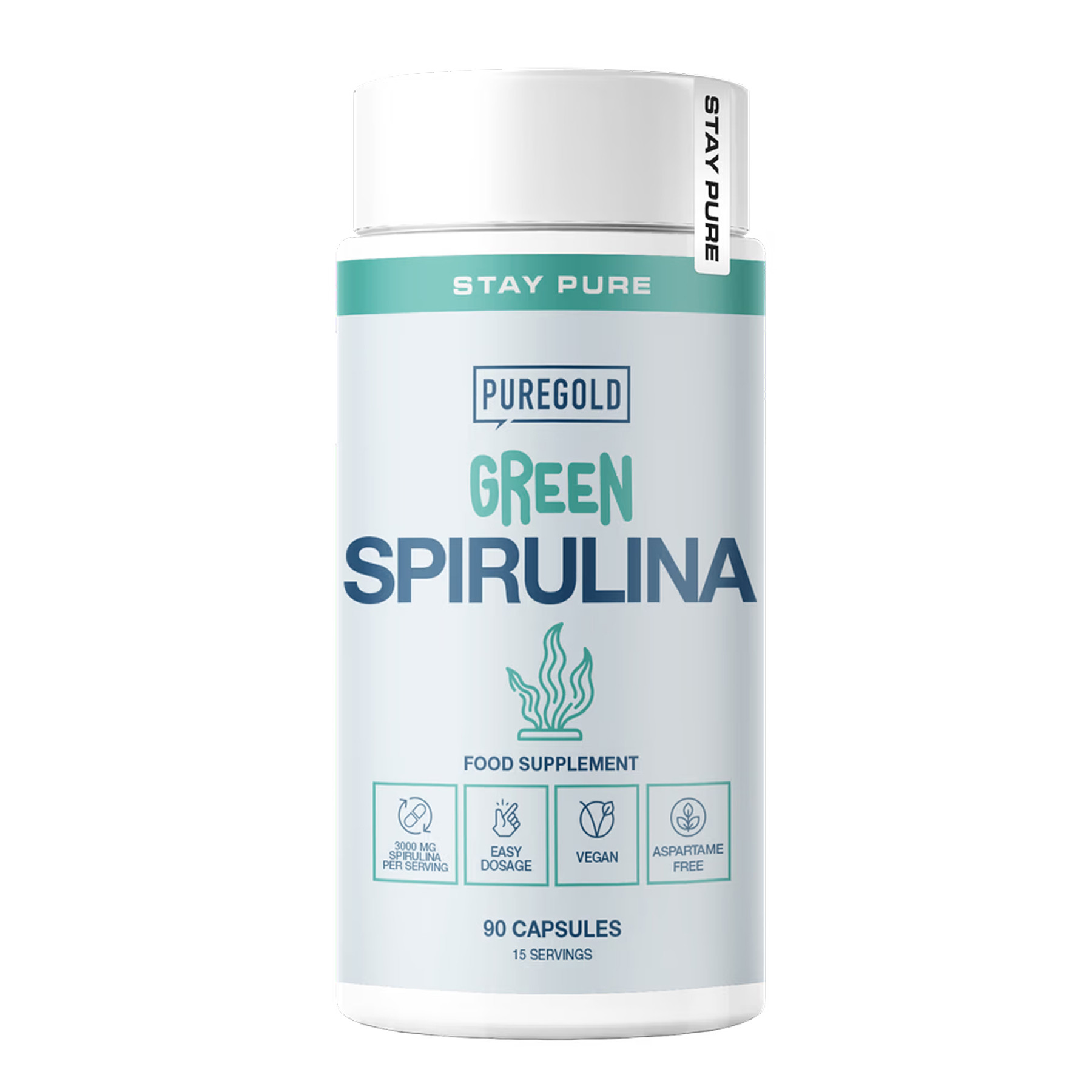 Капсули Pure Gold Spirulina - 90 caps 2023-10-6079