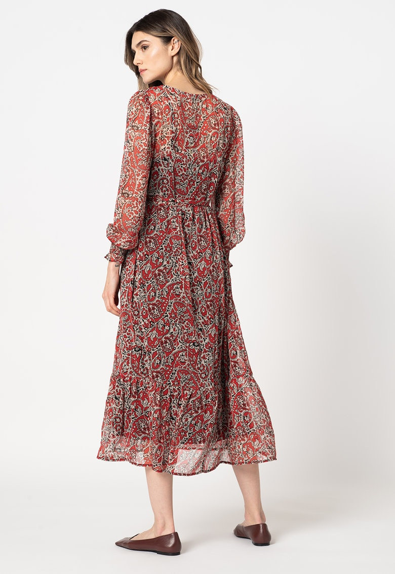 Сукня ONLIRENA LIFE L/S MIDI DRESS WVN 15243143-Urban Red-AOP:ROCKING PAISLEY ONLY L Червоний 15243143-URBAN RED-AOP:RO