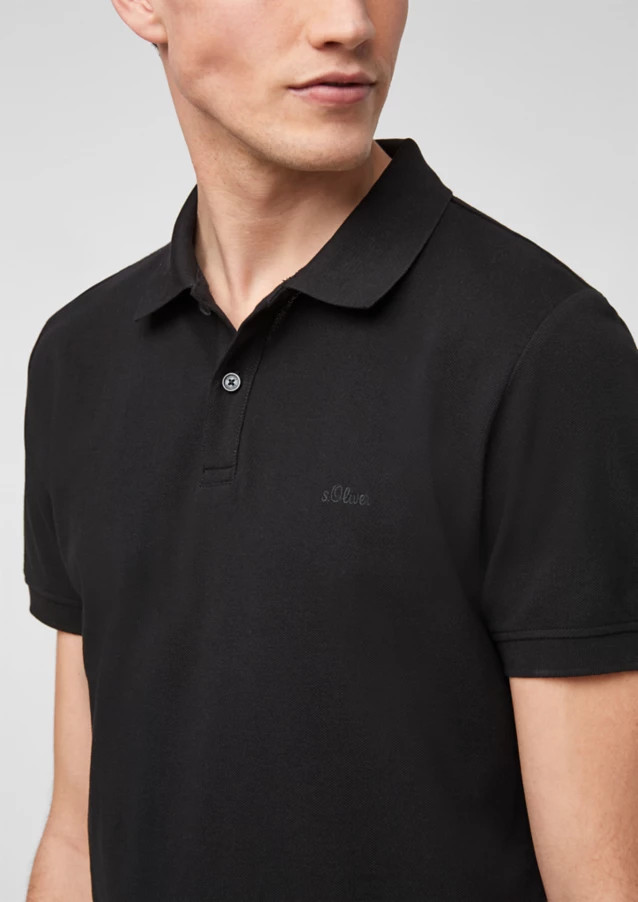 Поло Polo The shirt REGULAR FIT 130.11.899.13.130.2024581-99A1 s.Oliver S Чорний 03.899.35.5268-99A1