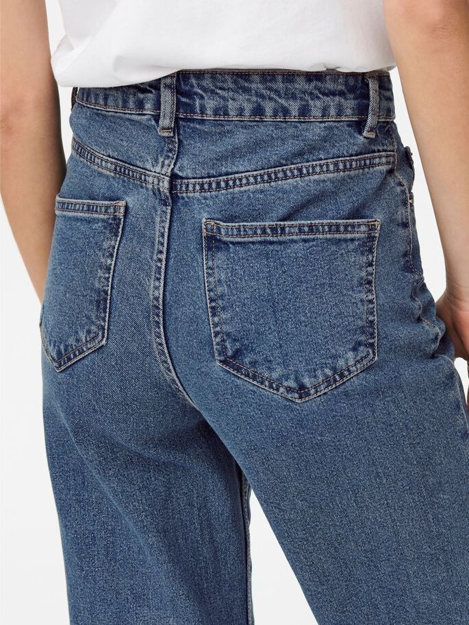 Джинси ONLCAMILLE LIFE EX HW WIDE DNM NOOS 15235595-Medium Blue Denim-Detail:NAS342 ONLY 27/32 Синій 15235595-MEDIUM BLUE DENI
