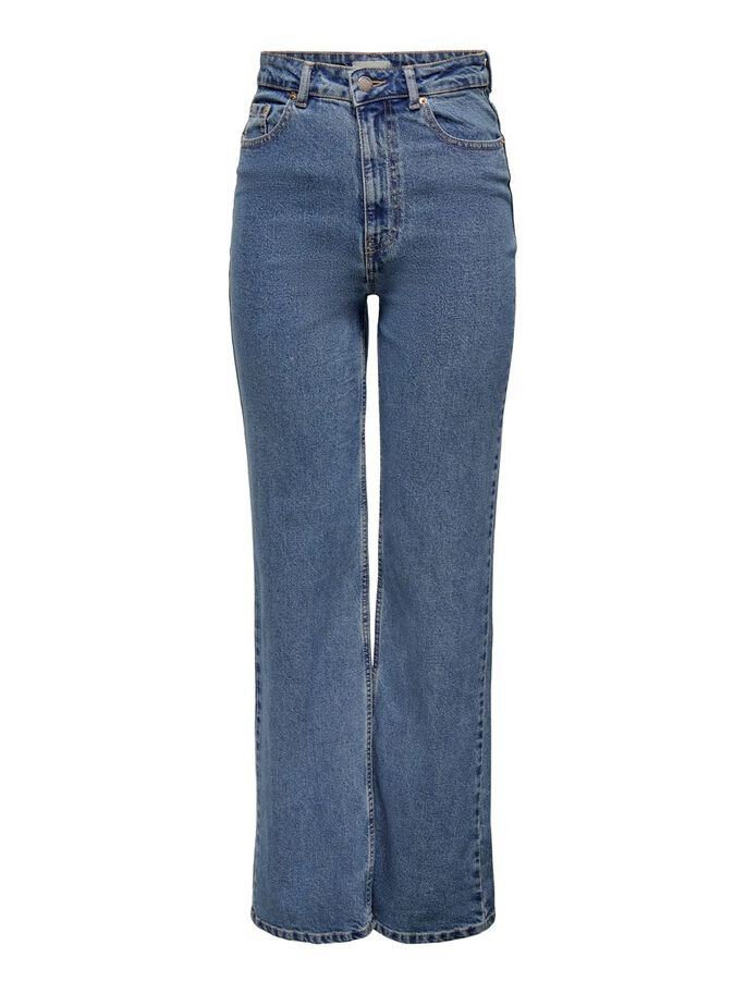 Джинси ONLCAMILLE LIFE EX HW WIDE DNM NOOS 15235595-Medium Blue Denim-Detail:NAS342 ONLY 27/32 Синій 15235595-MEDIUM BLUE DENI