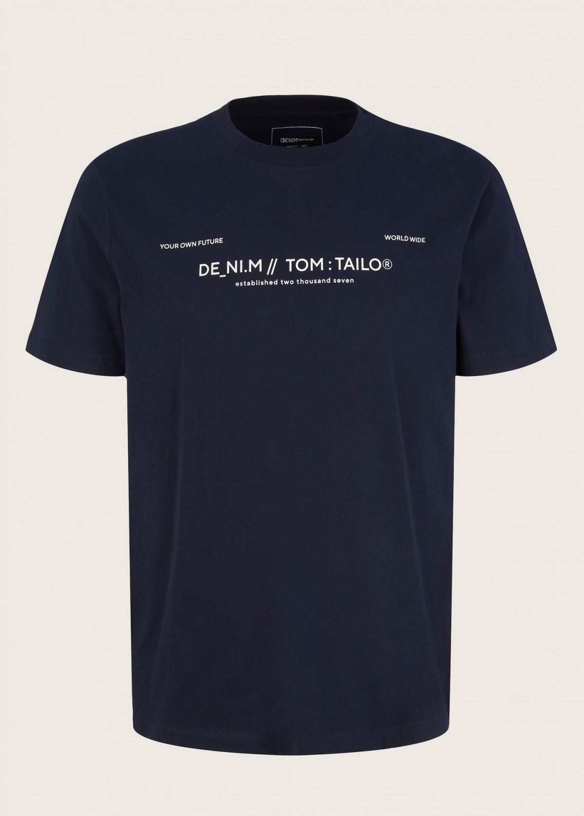 Футболка 1035581-10668 Tom Tailor L Темно-синій 1035581-10668