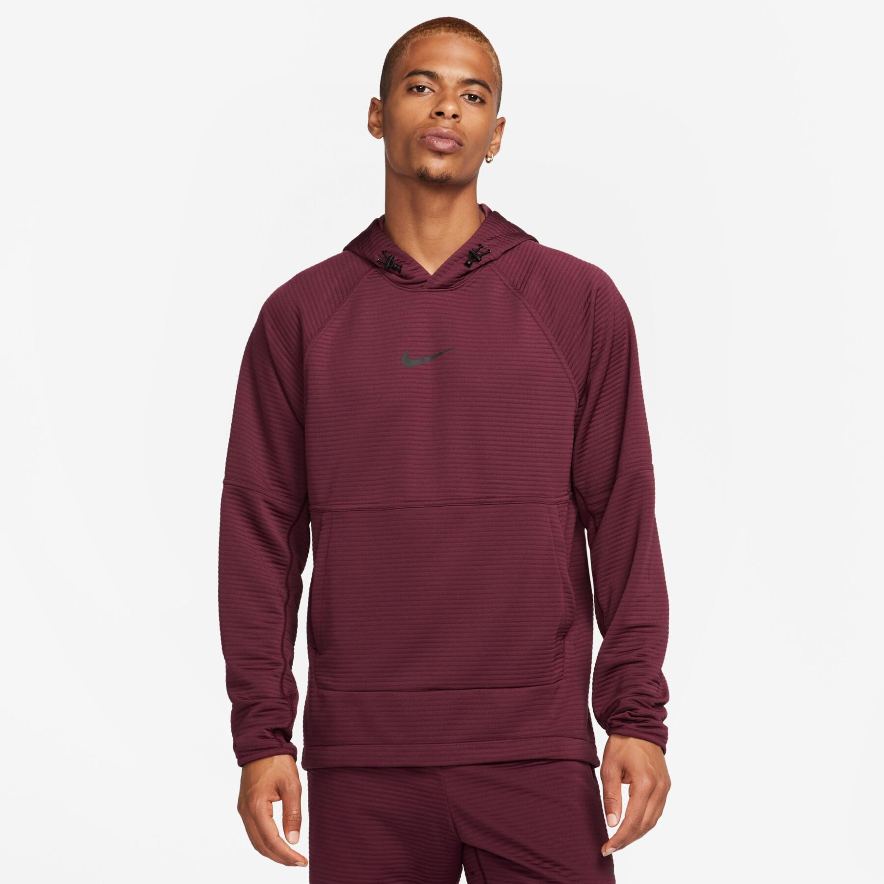 Кофта Nike pro dri fit fleece fitness pullover DV9821-681