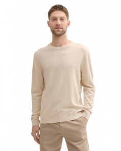 Кофта men's Pullover sweater 1039810-28596 Tom Tailor L Бежевий 1039810-28596