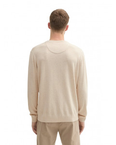 Кофта men's Pullover sweater 1039810-28596 Tom Tailor L Бежевий 1039810-28596