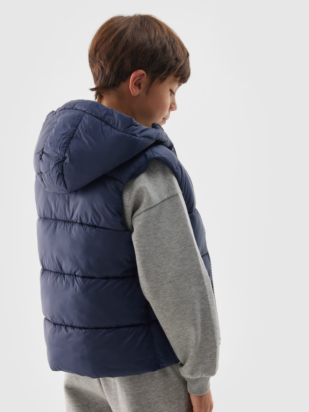 Жилетка дитячий VEST JACKET M134 4FJWAW24TVJAM134-31S 4F 128 Темно-синій 4FJWAW24TVJAM134-31S