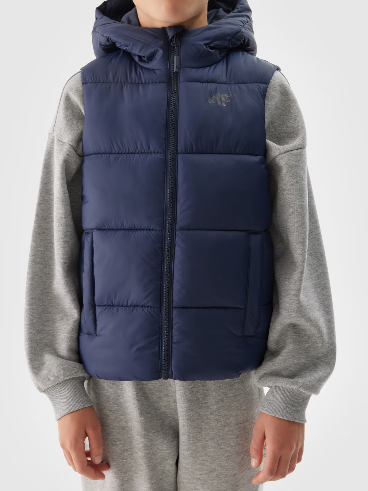 Жилетка дитячий VEST JACKET M134 4FJWAW24TVJAM134-31S 4F 128 Темно-синій 4FJWAW24TVJAM134-31S