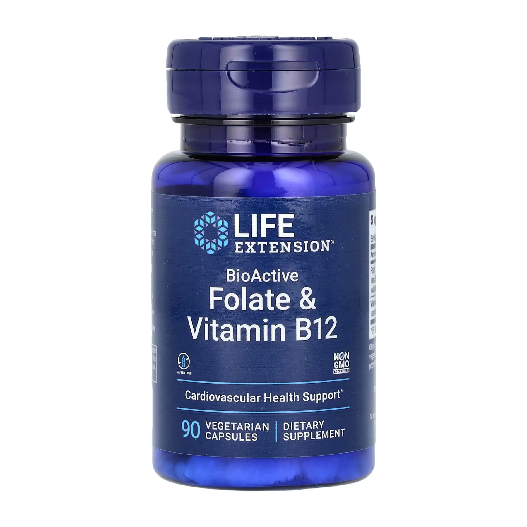 Капсули BioActive Folate & Vitamin B12 - 90 vcaps 2022-10-1920