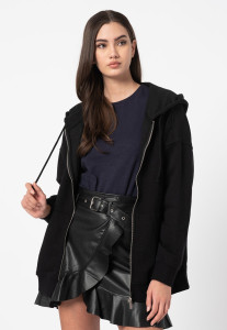 Толстовка ONLWANTED LT L/S ZIP SWEAT HOODIE SWT 15244836-Black ONLY L Чорний 15244836-BLACK