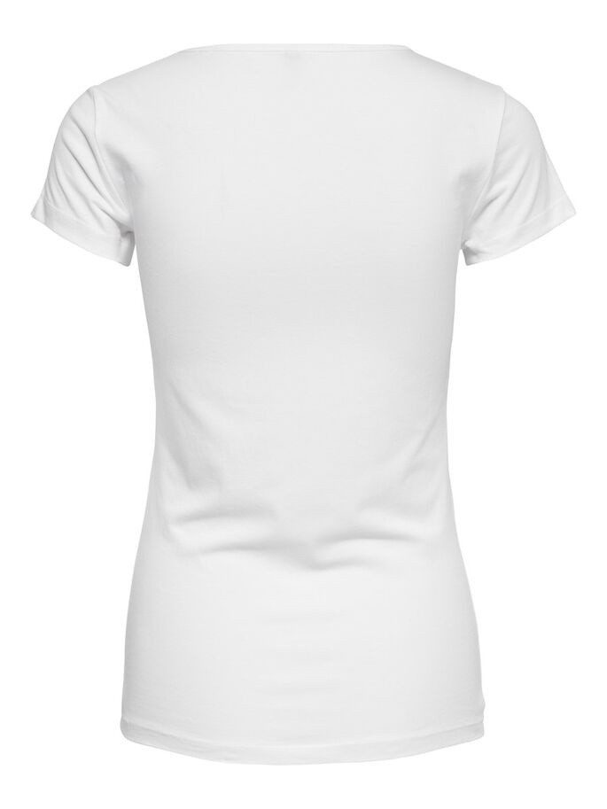 Футболка ONLLIVE LOVE LIFE S/S ONECK TOP NOOS JRS 15205059-White ONLY L Білий 15205059-White