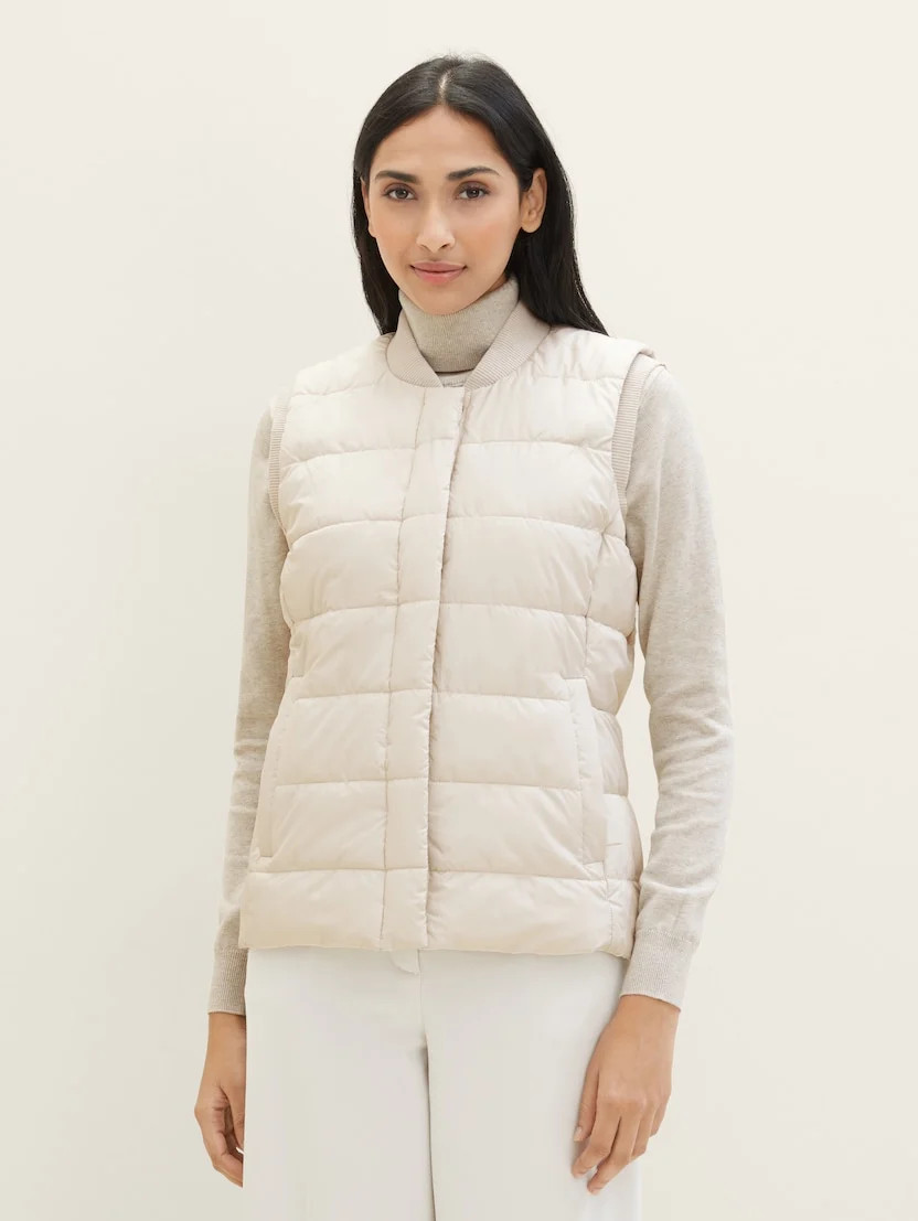 Безрукавка Lightweight Weste 1039268-27609 Tom Tailor L Білий 1039268-27609