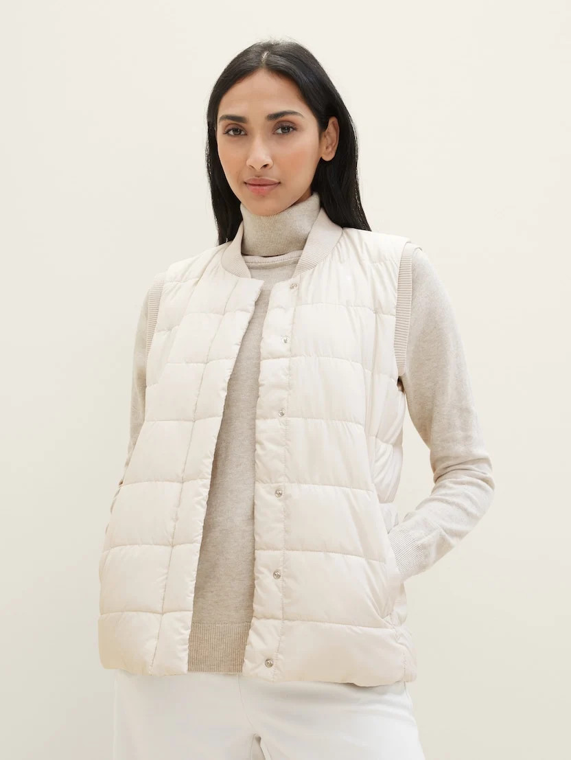 Безрукавка Lightweight Weste 1039268-27609 Tom Tailor L Білий 1039268-27609