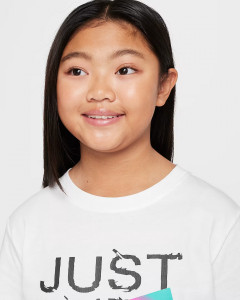 Футболка підліткова K NSW TEE BRANDMARK 1 JDI HM5852-100 Nike L Білий HM5852-100