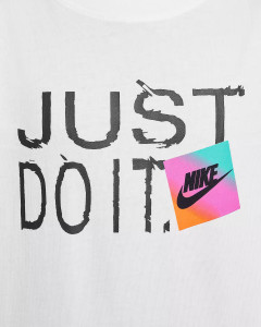 Футболка підліткова K NSW TEE BRANDMARK 1 JDI HM5852-100 Nike L Білий HM5852-100