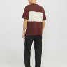 Футболка Jack & Jones JORVESTER BLOCK TEE SS CREW STYD AW24 12277742-BrandyBrown Anti