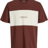 Футболка Jack & Jones JORVESTER BLOCK TEE SS CREW STYD AW24 12277742-BrandyBrown Anti