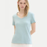 Футболка Organic cotton t-shirt 1041533ХХ30463 Tom Tailor L Блакитний 1041533ХХ304463