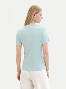 Футболка Organic cotton t-shirt 1041533ХХ30463 Tom Tailor L Блакитний 1041533ХХ304463