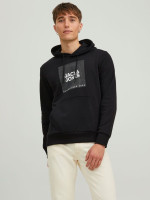Худі JJLOCK SWEAT HOOD 12213245-Black SMALL Jack&Jones M Чорний 12213245-Black SMALL