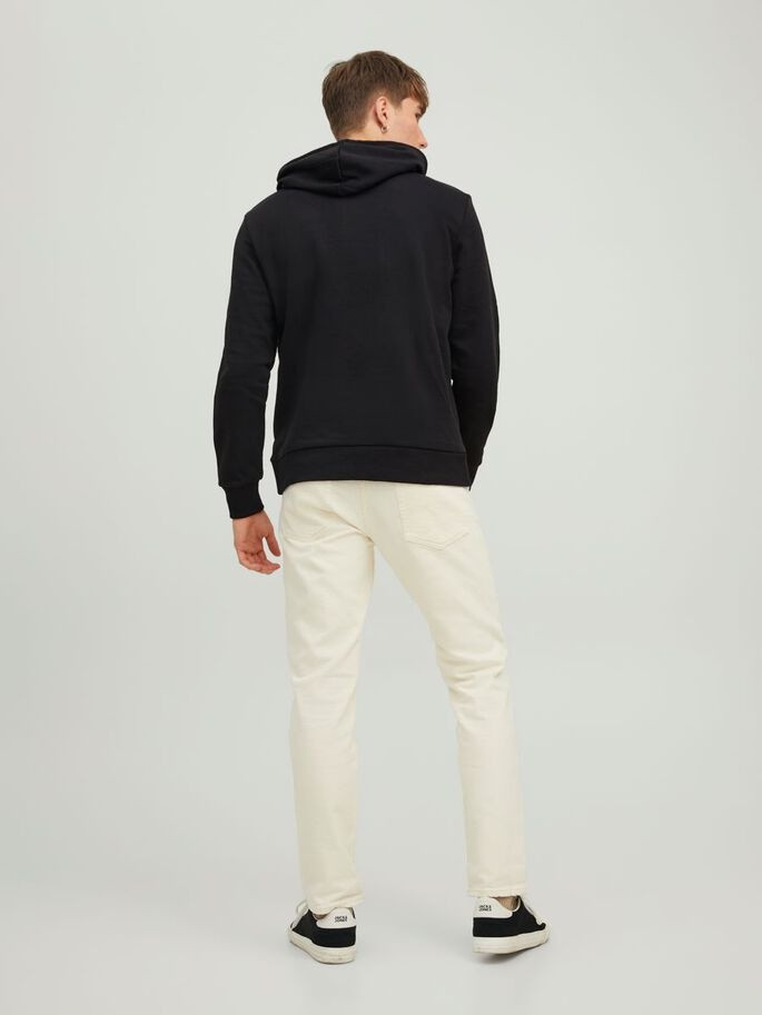 Худі JJLOCK SWEAT HOOD 12213245-Black SMALL Jack&Jones M Чорний 12213245-Black SMALL