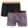 Труси-боксери Puma LOGO AOP BOXER 2P чорний, помаранчевий, синій Чол M 501003001-030