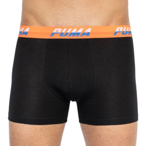 Труси-боксери Puma LOGO AOP BOXER 2P чорний, помаранчевий, синій Чол M 501003001-030