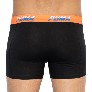 Труси-боксери Puma LOGO AOP BOXER 2P чорний, помаранчевий, синій Чол M 501003001-030