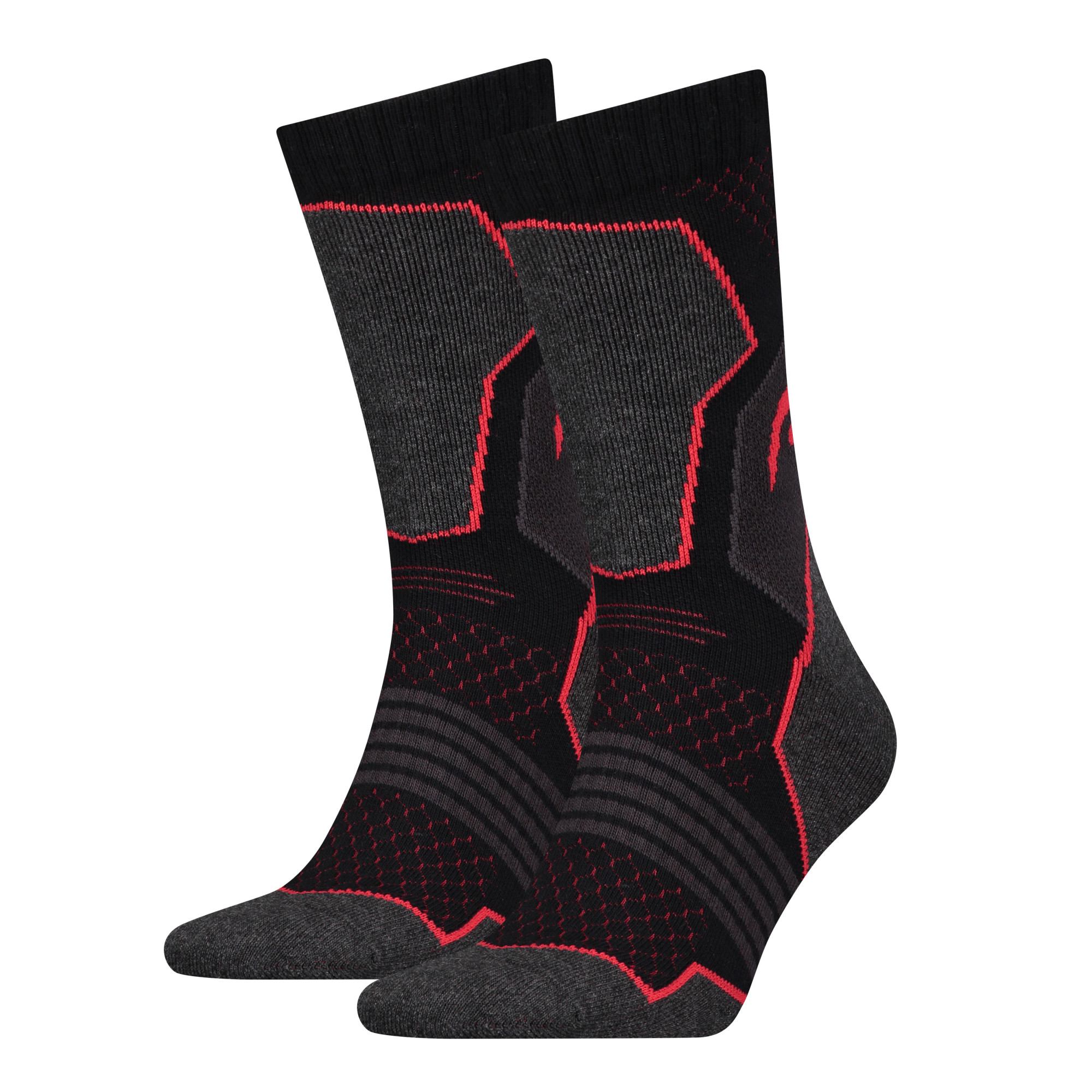 Шкарпетки Head HIKING CREW 2PPK  UNISEX чорний, червоний Уні 39-42 781001001-232