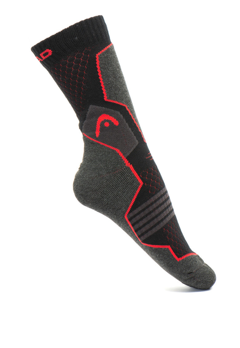 Шкарпетки Head HIKING CREW 2PPK  UNISEX чорний, червоний Уні 39-42 781001001-232