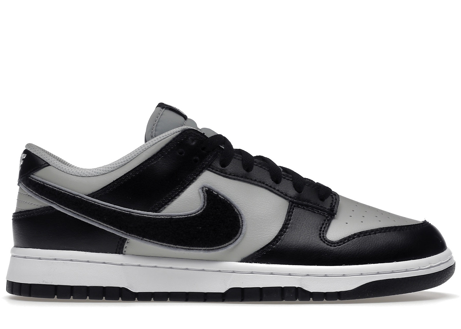 Nike Dunk Low Chenille Swoosh Black Grey DQ7683 001DQ7683 001 7Dreamsport