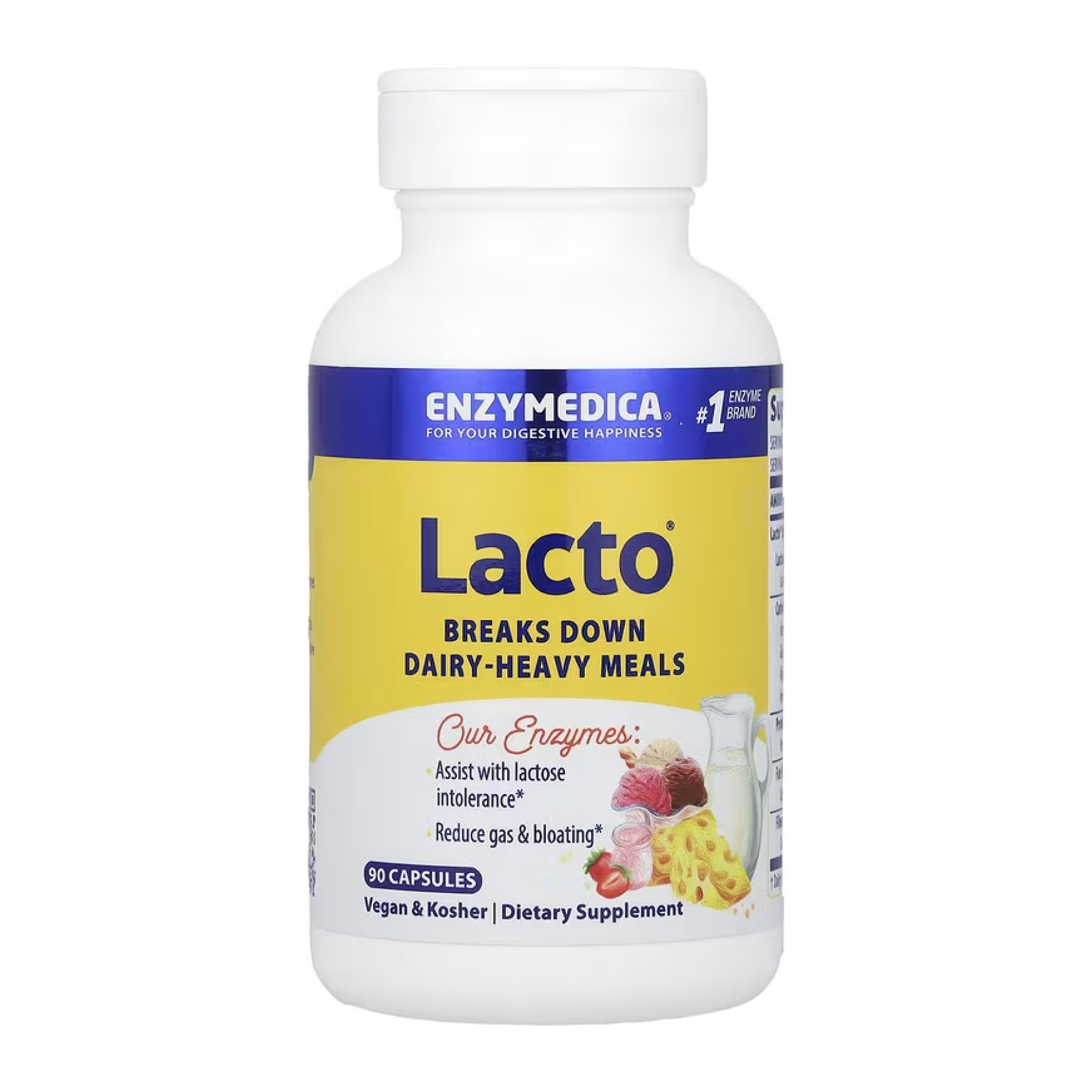 Капсули Enzymedica Lacto - 90 caps (До 09.25) 2023-10-5501