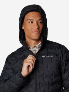 Куртка пухова Delta Ridge™ II Down Hooded Jacket 2086221CLB-010 Columbia XXL (56) Чорний 2086221CLB-010
