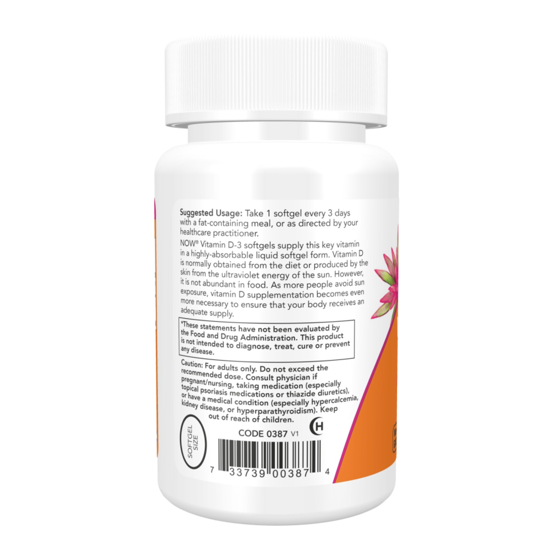 Софт гелеві капсули Now Foods Vitamin D-3 10,000 IU - 30 softgels 2023-10-4727