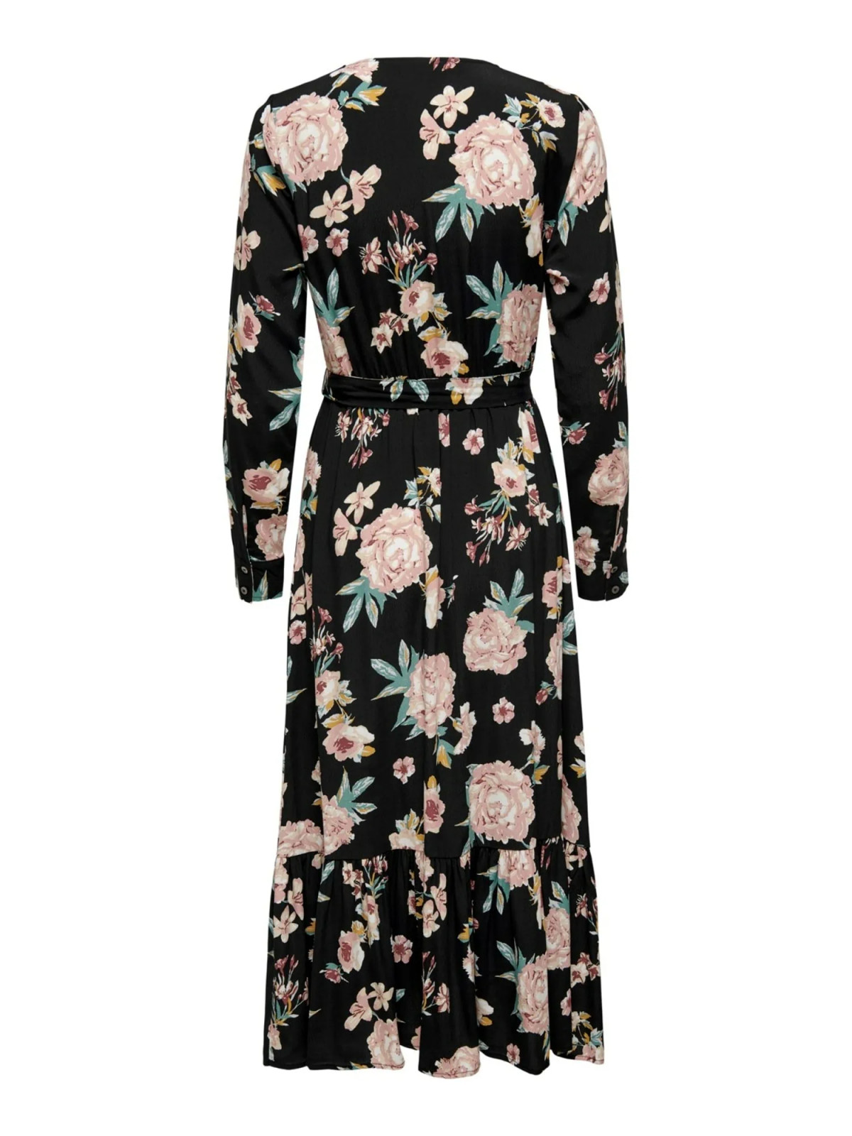 Сукня ONLMARY L/S MIDI BUTTON DRESS WVN 15243529-Black-AOP:GROUNDBREAKER FLORAL ONLY L Чорний 15243529-BLACK-AOP:GROUND