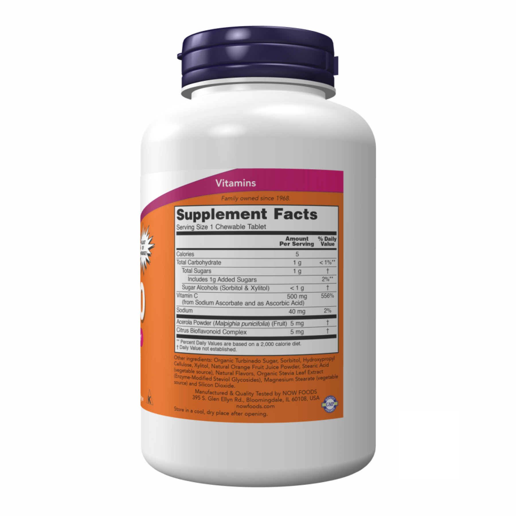 Таблетки C-500 Chew Orange - 100 tabs 2022-10-0009
