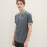 Поло POLO WITH DETAILED COLLAR 1040822-35198 Tom Tailor L Темно-сірий 1040822-35198