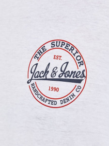 Футболка з довгими рукавами JJBRAT TEE LS 12200518-White-Fit:Standard fit Jack&Jones XL Білий 12200518-WHITE-FIT:STANDA