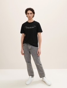 Футболка 1035581-29999 Tom Tailor M Чорний 1035581-29999