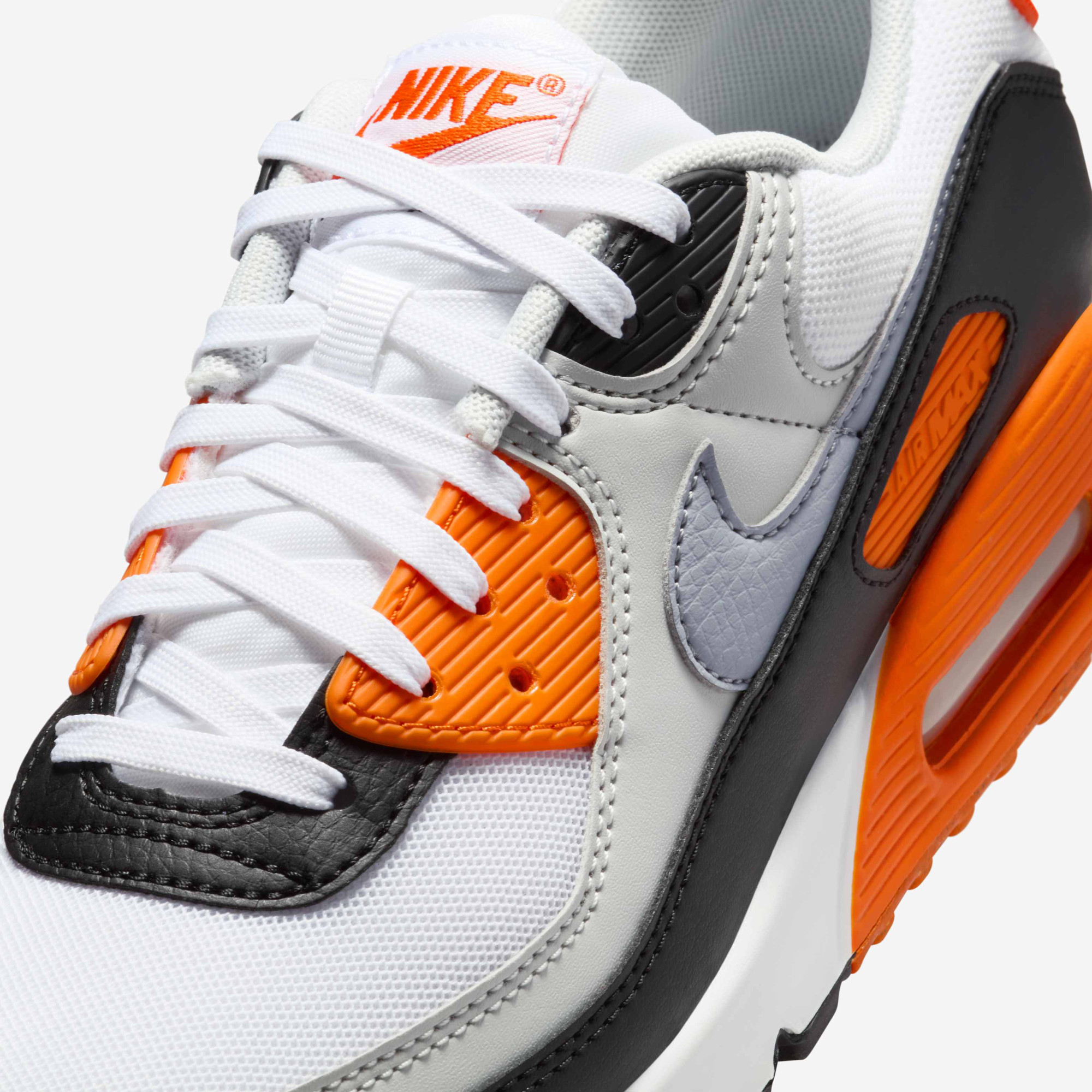 Кросівки Nike Air Max 90 "White/Black/Orange" DH8010-108