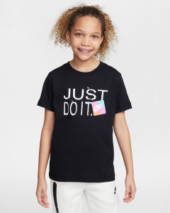 Футболка підліткова K NSW TEE BRANDMARK 1 JDI HM5852-010 Nike L Чорний HM5852-010